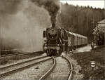 Saisonstart bei der Sauschwänzlesbahn. 

50 2988 im Bahnhof Fützen. April 2024.