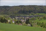 Saisonstart bei der Sauschwänzlesbahn. 

50 2988 auf dem Epfenhofener Viadukt. April 2024.