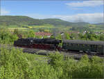 Leerfahrt von 50 2988 in den Feierabend.