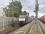 BR 189 201 Beacon Rail mit KLV-Zug durch HH-Bergedorf Richtung Bchen.