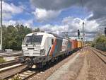 BR 248 012 NRail / Locon (LOCON 442) mit Containerzug durch HH-Bergedorf -> Tiefstack.