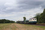 BR 110 511-3 von Press mit einem Leeren Autozug Richtung Hannover durch Bremen Mahndorf am 28.5.2025 