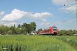 430 671 als S1 3613 Offenbach Ost - Hochheim kurz hinter Frankfurt Sindlingen. 04.05.15