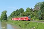 440 547-8 als RE4064 Mnchen - Landshut - Passau bei Volkmannsdorf.