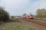 442 116-0 + 311 als RE 17064 Leipzig HBF - Dresden HBF bei Borsdorf bei Leipzig.