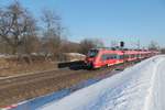 442 244 als R5 39341 Nürnberg - Neumarkt/Oberpfalz bei Pölling.