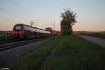 442 810 als RE50 58428 Regensburg - Nürnberg bei Pölling.