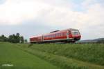 610 519-1 als RE 5260 Cheb - Nrnberg bei Waldershof.