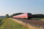 Nachschuss auf 610 509 + 005 als RE 3693 Hof - Regensburg bei Oberteich.