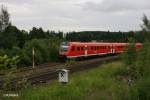 612 154-5 + 612 054-7 als RE RE 3694 Gera in Reuth bei Erbendorf.