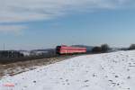 612 592-6 als RE5282 Cheb - Nrnberg bei Brand.