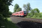 Nachschuss auf 612 667 + 627 als IRE 3086 Dresden - Nrnberg bei Schnfeld.