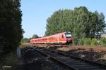 Nachschuss auf 612 153-7 + 612 980-3 als umgeleiteter Franken-Sachsen-Express IRE 3086 Dresden - Nrnberg bei Schnfeld.