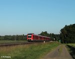 612 971 und 2 unbekannte als RE 3698 Regensburg - Hof bei Oberteich.