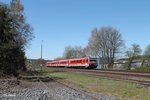 628 586 und 628 567 auf Überführungsfahrt von Chemnitz nach Mühldorf in Pechbrunn.