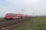 442 311-7 als RE17062 Dresden - Leipzig bei Borsdorf bei Leipzig.