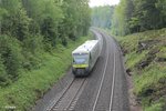 VT650 732 als ag84596 Hof - Bayreuth kurz vor Unterthölau.