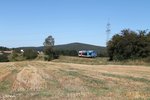 VT650 703 mit Werbung beim Viadukt bei Seuen als OPB 20882 nach Marktredwitz 31.08.16