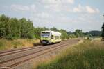 VT650 714 als RB24 84631 Bayreuth - Bad Steben bei Großwendern.