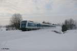 223 067 zieht bei Schnfeld den ALX84102 nach Hof am 28.12.10