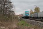 Whrend 223 069 mit dem ALX84121 Hof - Mnchen in Wiesau einfhrt steht rechts der Integro Containerzug.