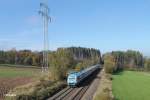 223 064 mit dem ALX84113 Hof - München kurz hinter Marktredwitz.