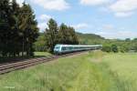 223 064 zieht mit dem ALX84113 Hof - München bei Lengenfeld vorbei.