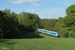 223 068 mit dem ALX84121 Hof - München beim verlassen von reuth bei Erbendorf.