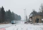 223 069 mit dem ALX84104 München - Hof bei der durchfahrt in Rößlau.