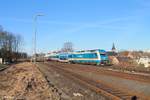 223 068 verlässt Marktredwitz mit dem ALX84121 Hof - München.