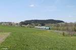 Ein Alex zieht durch die herrliche Frühlingslandschaft der Oberpfalz gen München bei Lengenfeld.