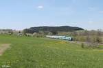 Ein Alex zieht durch die herrliche Frühlingslandschaft der Oberpfalz gen München bei Lengenfeld.