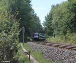 So lange sie noch Stehen sollte man die schnen Natursteinbogenbrcken mit nehmen :P ER20 001 mit dem ALEX nach Hof bei der Einfahrt in Reuth bei Erbendorf.