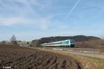 223 061 mit dem ALX RE2 79858 Hof - München bei Lengenfeld.