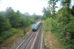 223 071 mit dem ALX RE2 798 München - Hof bei der Einfahrt in Reuth bei Erbendorf.