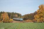 223 072 Gria di Allgu mit dem ALX 798....Hof - Mnchen bei Oberteich.