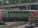 BR 140 438-3 in AltGr�n beim 4.N�rdlinger Eisenbahnfest.