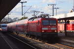 BR 114 013 von DB Regio zieht ihren RE50 nach Frankfurt (Main) HBF abfahrt in Fulda am 6. September.2025 