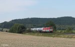 223 034 zieht den Kesselzug aus XTCH nach Regensburg bei Lengenfeld.