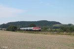 223 034 zieht den Kesselzug aus XTCH nach Regensburg bei Lengenfeld.