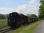 BR 99 222 mit der HSB von Nordhausen Nord in Richtung Drei Annen Hohne am 24.5.2025