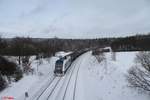 223 152 mit einem Kesselzug zum Hauer nach Weiden West bei Oberteich.