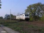 E186 140 mit Kohlezug bei Eisenhttenstadt.