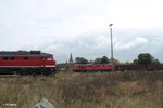 232 238 trifft auf 232 209 die mit dem EZ 45365 nach Cheb in Marktredwitz einfährt, im Hintergrund sieht man die St.