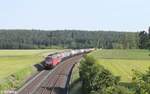 232 673 und 232 182 mit DGS 95458 Marktredwitz - Hamburg Hohe Schaar bei Neudes .