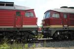 232 238 und 232 068 abgestellt in Marktredwitz.