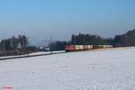 705 alis 155 196 zieht ein Containerzug von Regensburg nach Magdeburg bei Seubersdorf.