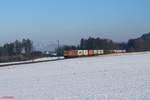 705 alis 155 196 zieht ein Containerzug von Regensburg nach Magdeburg bei Seubersdorf.