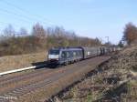 ES64 F4 035 mit Autozug bei Fahlenbach.