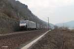 ES 64 F4 098 mit dem Wechselpritschen Gruber bei Assmannshausen.